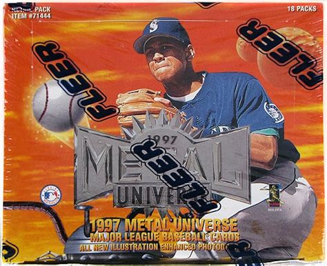 1997 skybox metal universe baseball box|metal universe baseball card sets.